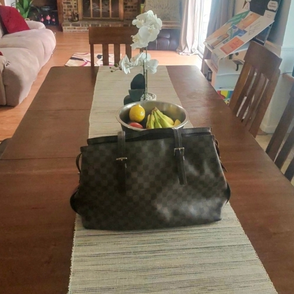 Louis Vuitton Dark Brown Checkered Tote